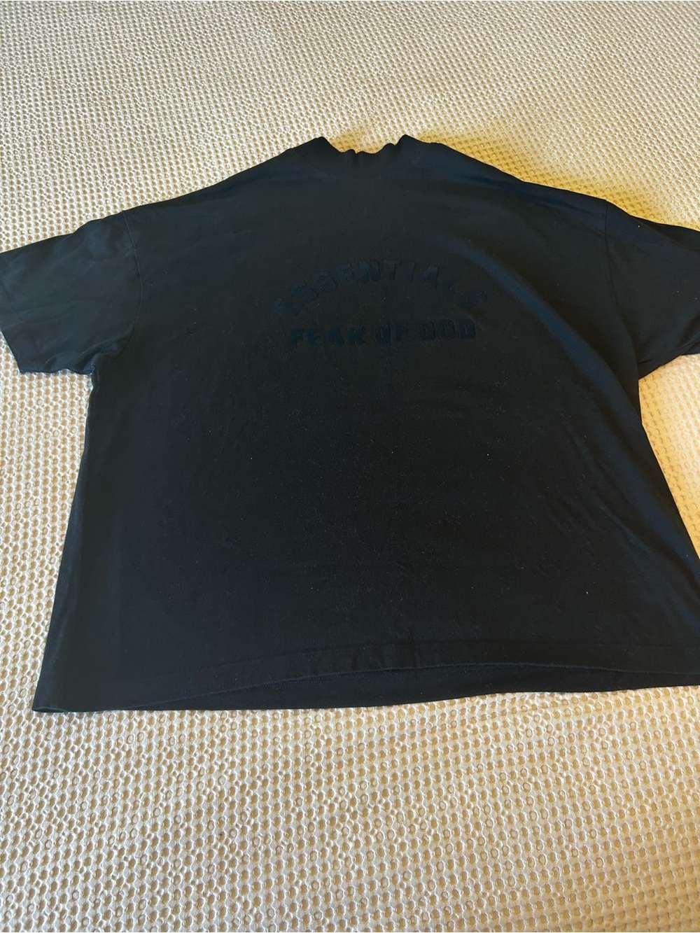 Essentials Black Short Sleeve Logo Tee
